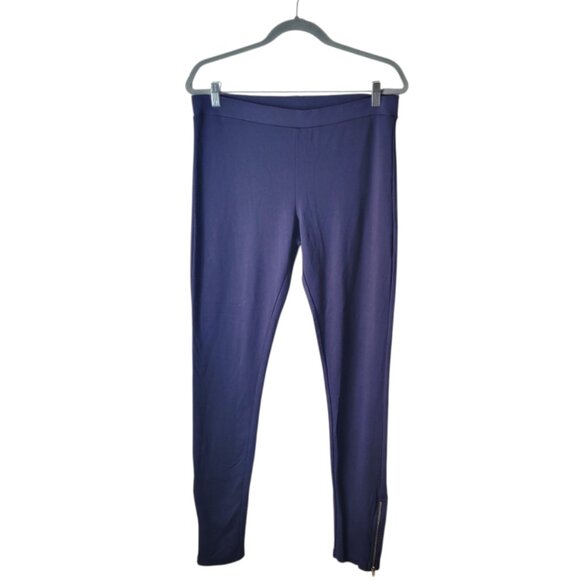 H&M Zippered Ankle Blue Leggings - Picture 1 of 8